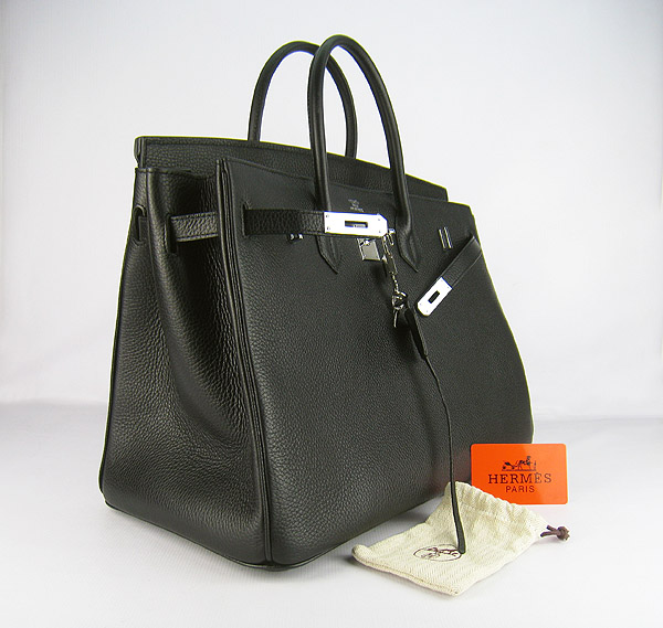 Replica Hermes Birkin 40CM Togo Bag Light Black 6099 Online - Click Image to Close